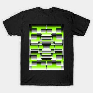 Neon- geometric abstract fade T-Shirt